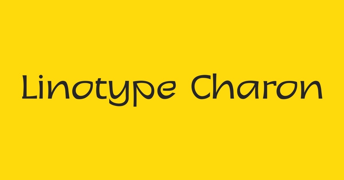 Linotype Charon Regular Font preview