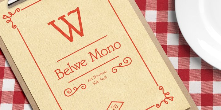 Belwe Mono Font preview