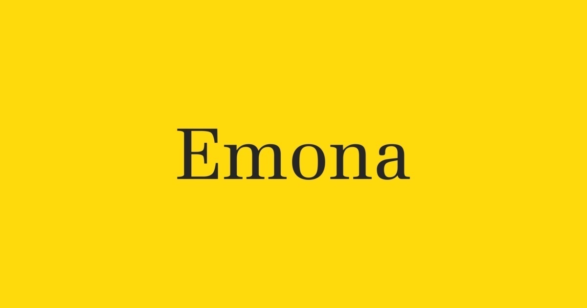 Emona Font preview