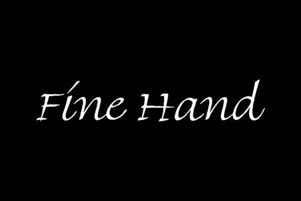 Fine Hand Font preview