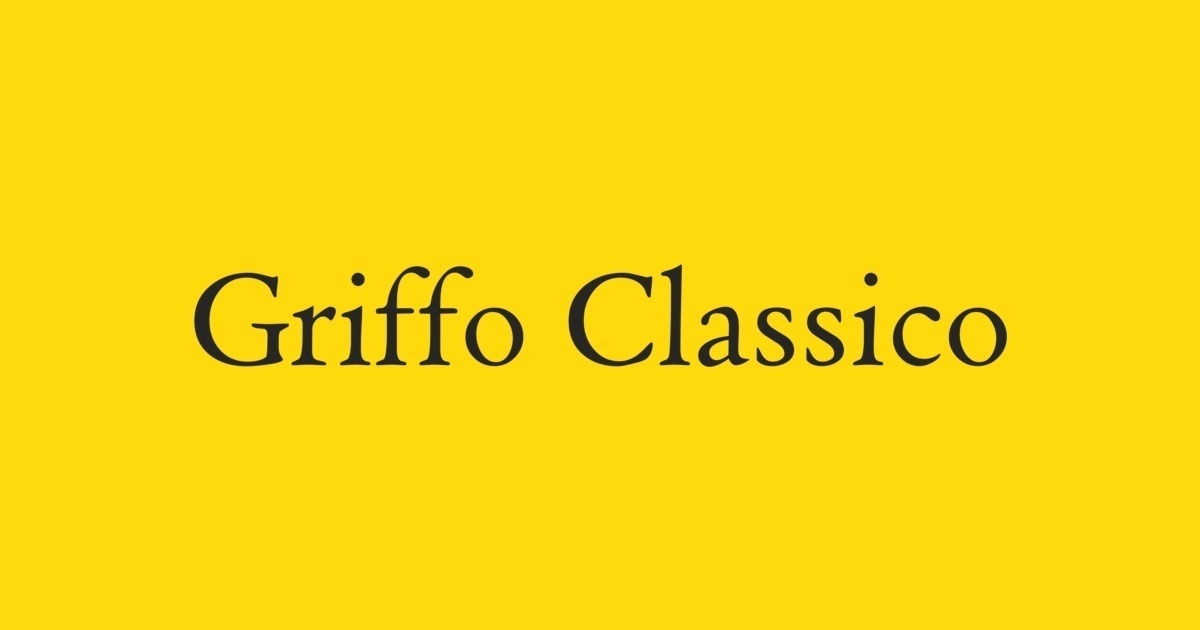 Griffo Classico Font preview