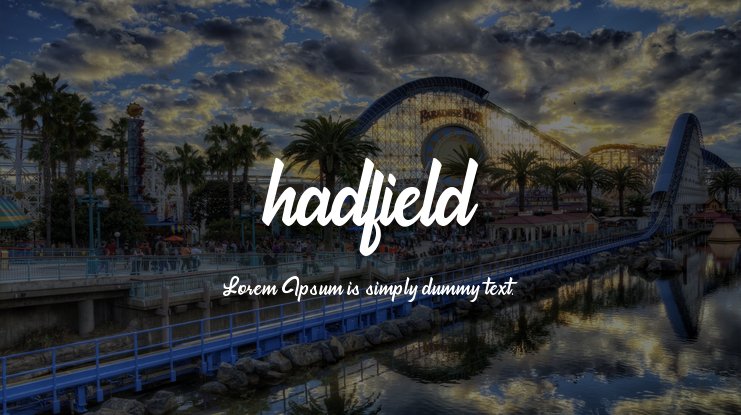 Hadfield Font preview