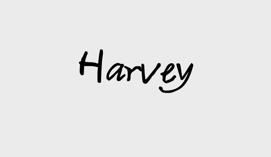 Harvey Font preview