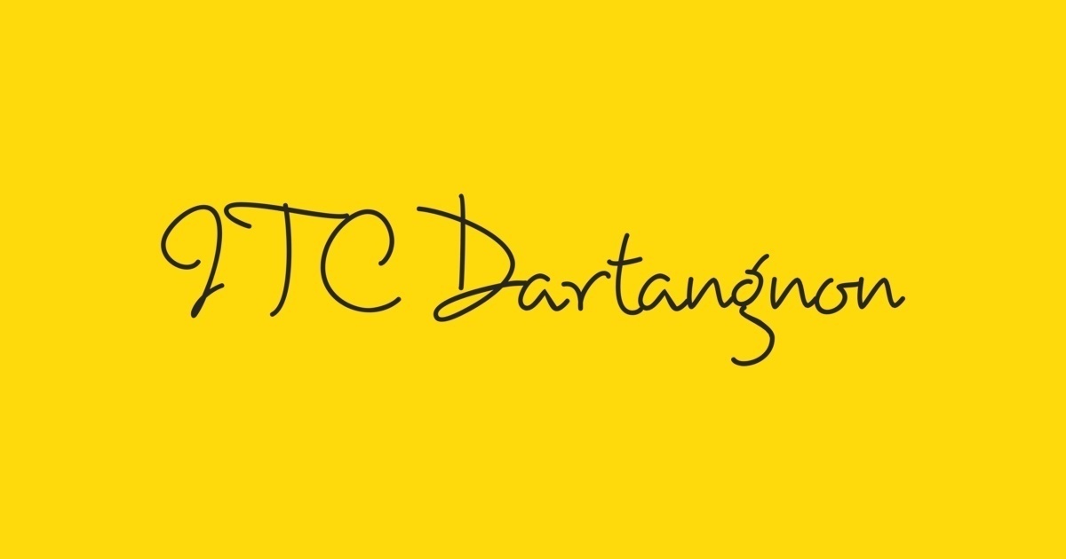 Dartangnon ITC Font preview