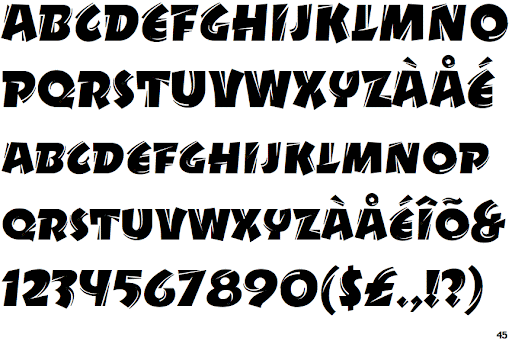 Drycut ITC Font preview