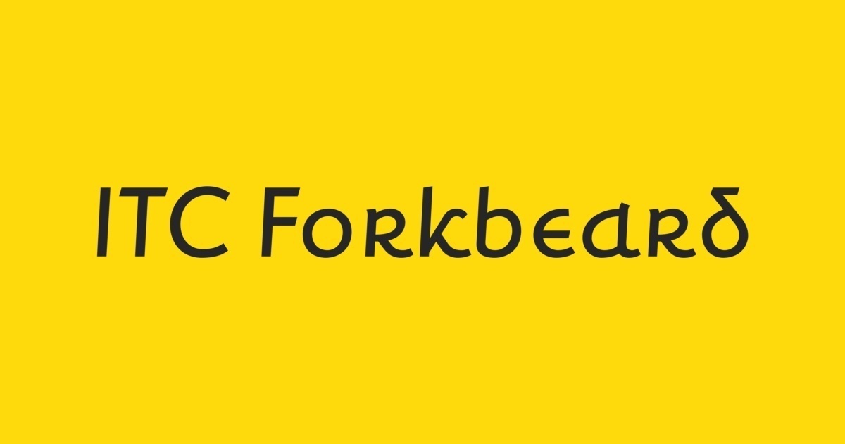 ITC Forkbeard Font preview