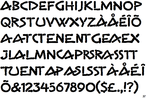 Gema ITC Font preview