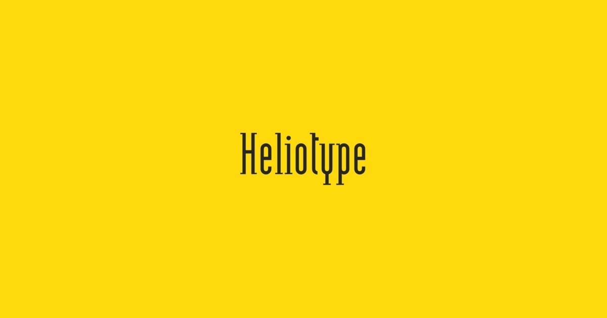 Heliotype Font preview
