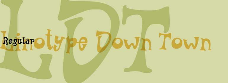 Linotype Down Town Regular Font preview