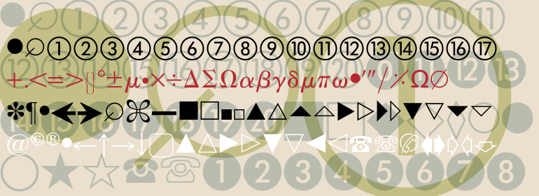 Linotype European Pi Font preview
