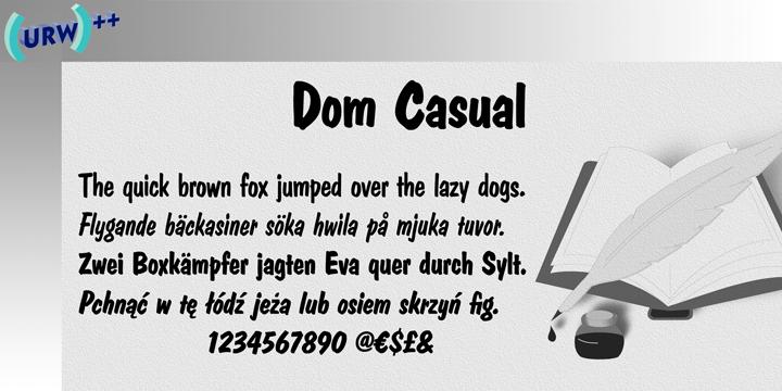 Dom Font preview