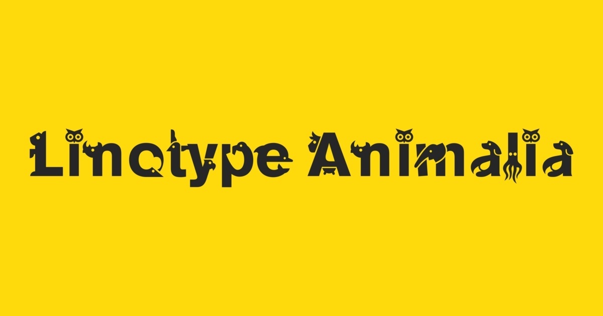Linotype Animalia Font preview