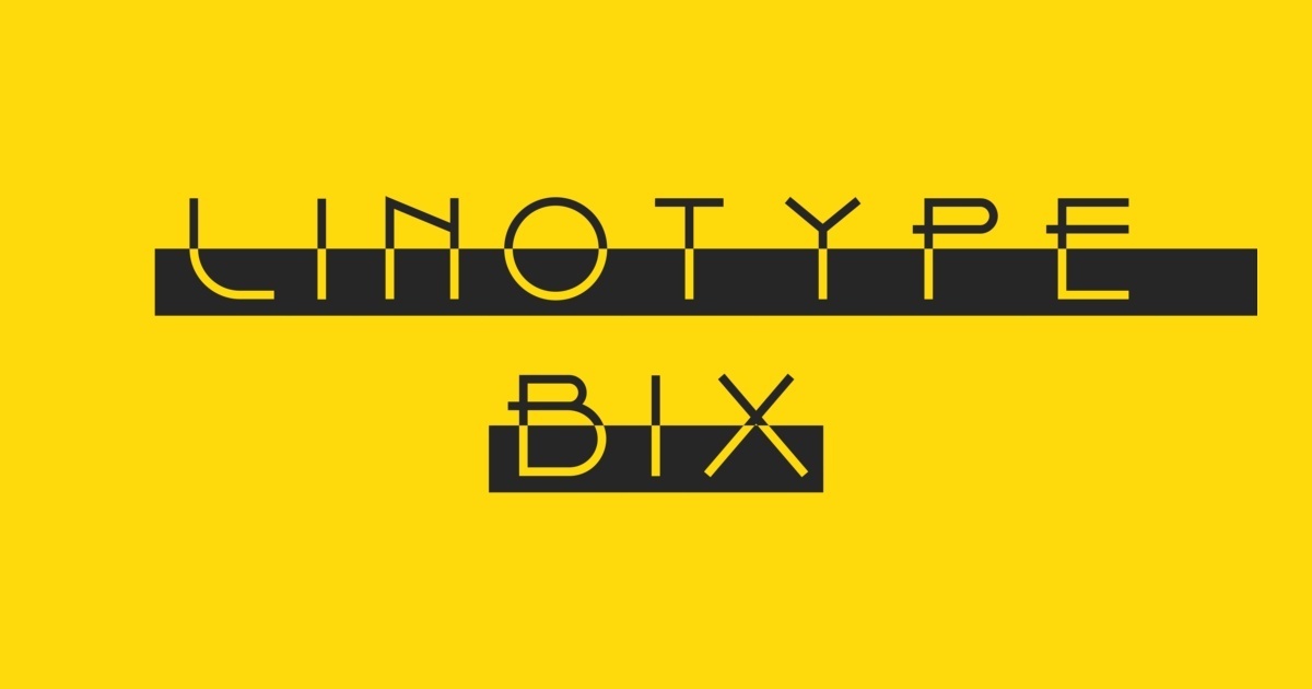 Linotype Bix Font preview