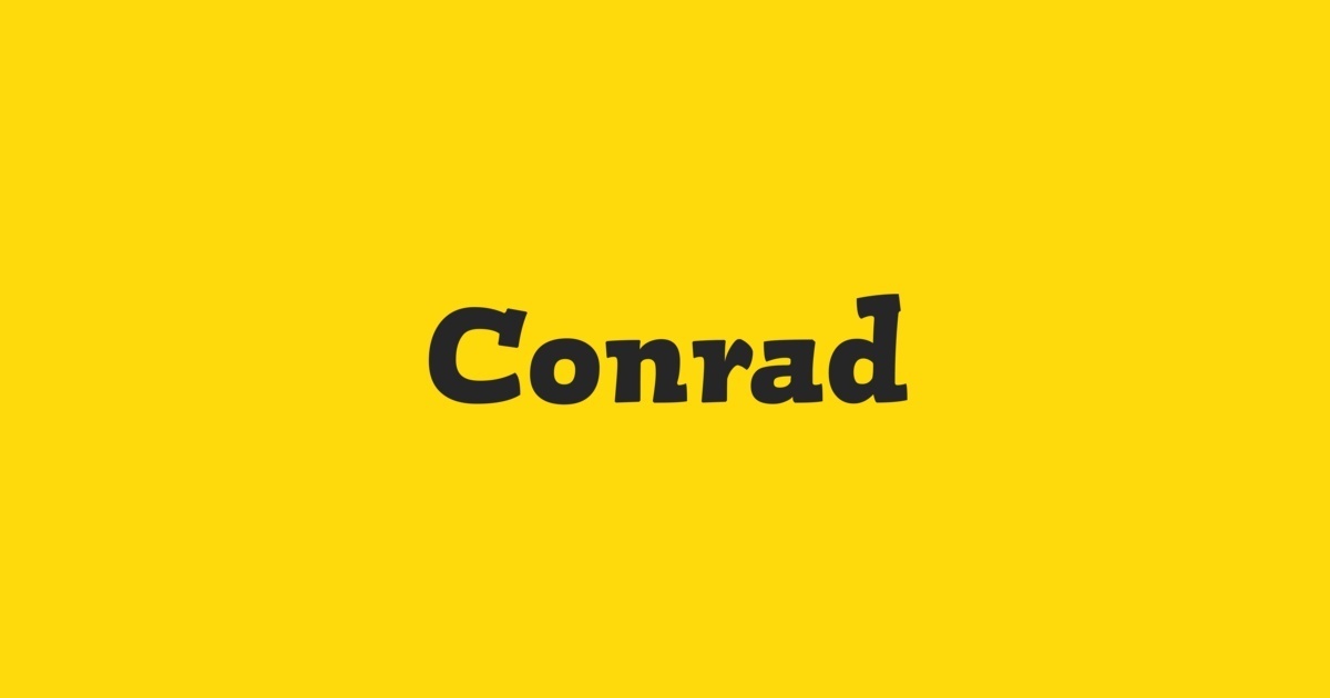 Conrad Font preview