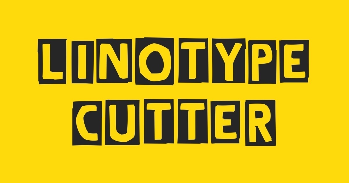 Linotype Cutter Font preview