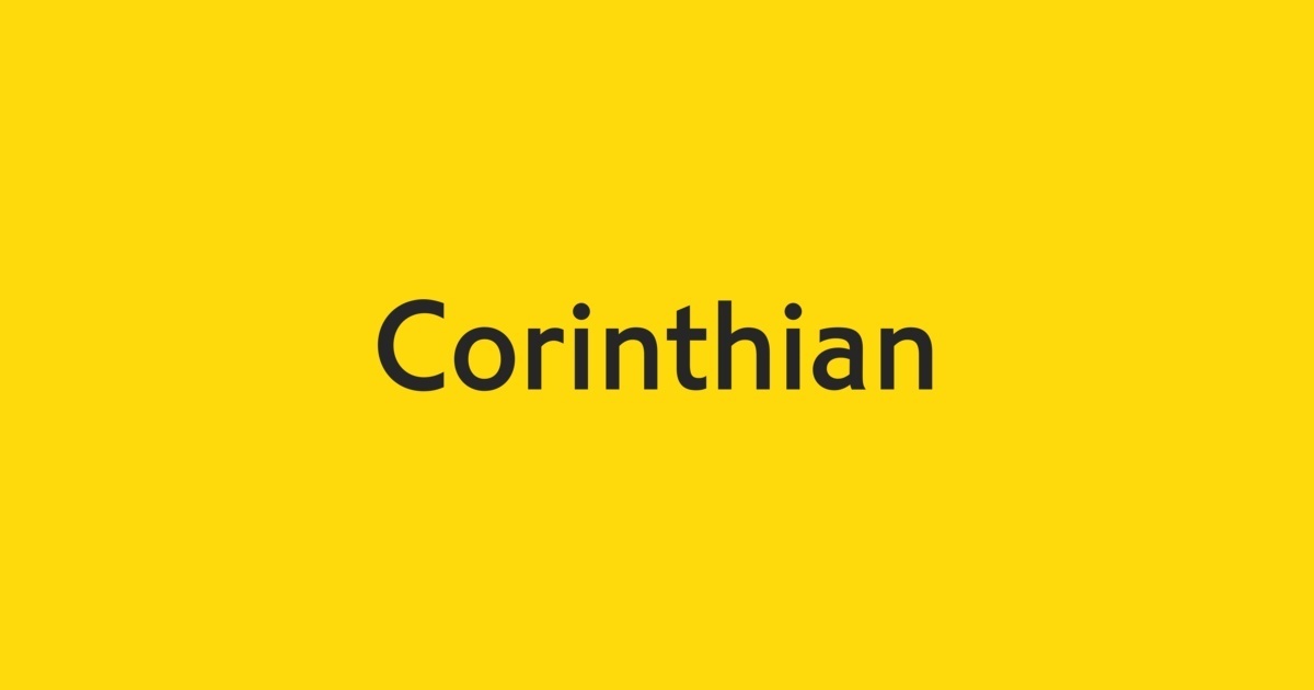 Corinthian Font preview