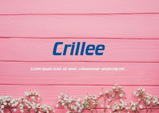 Crillee Font preview