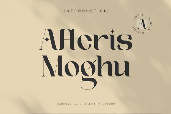 Afteris Moghu Font preview