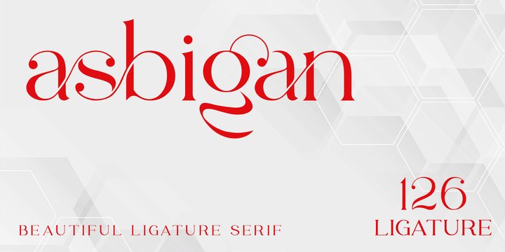 Asbigan Font preview