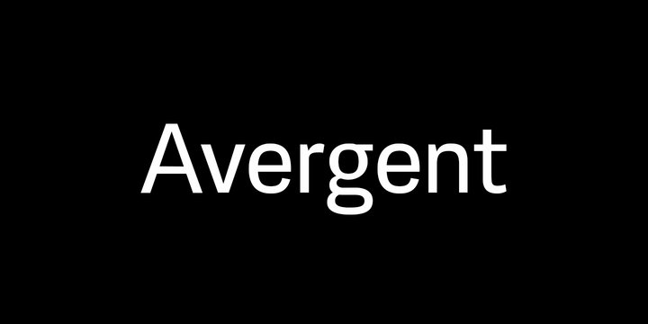 Avergent Font preview