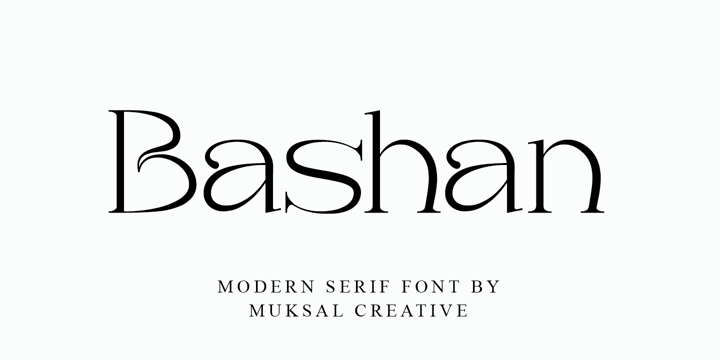 Bashan Font preview