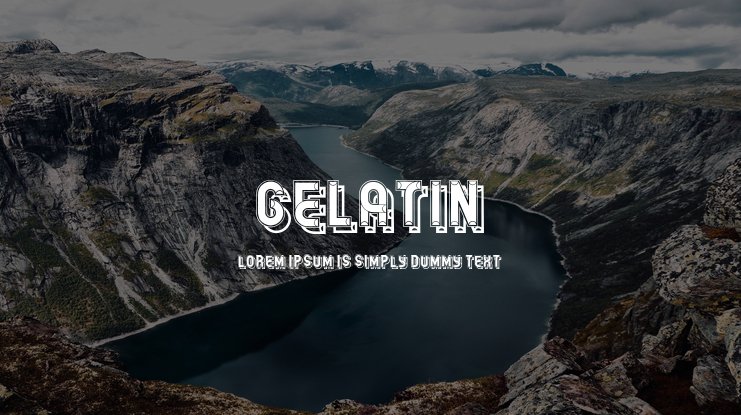 Gelatin Font preview
