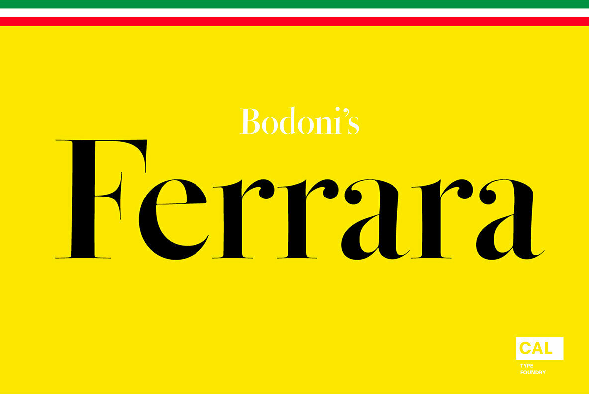 Bodoni Ferrara Banner Font preview