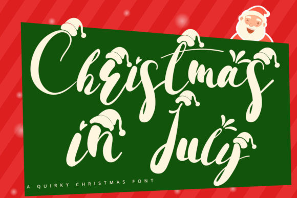 Christmas In July Font preview