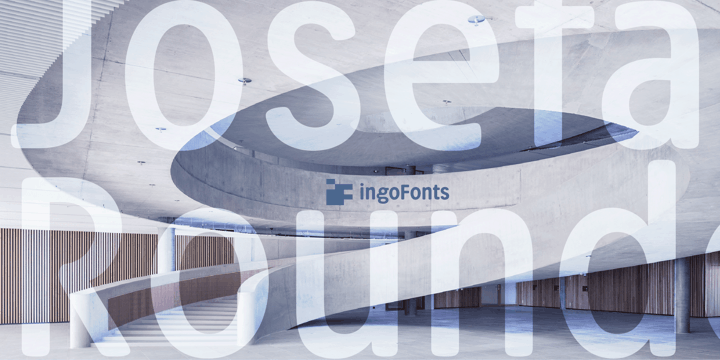 Josefa Rounded Extra Light Italic Font preview