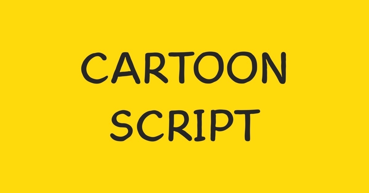 Cartoon Script Font preview