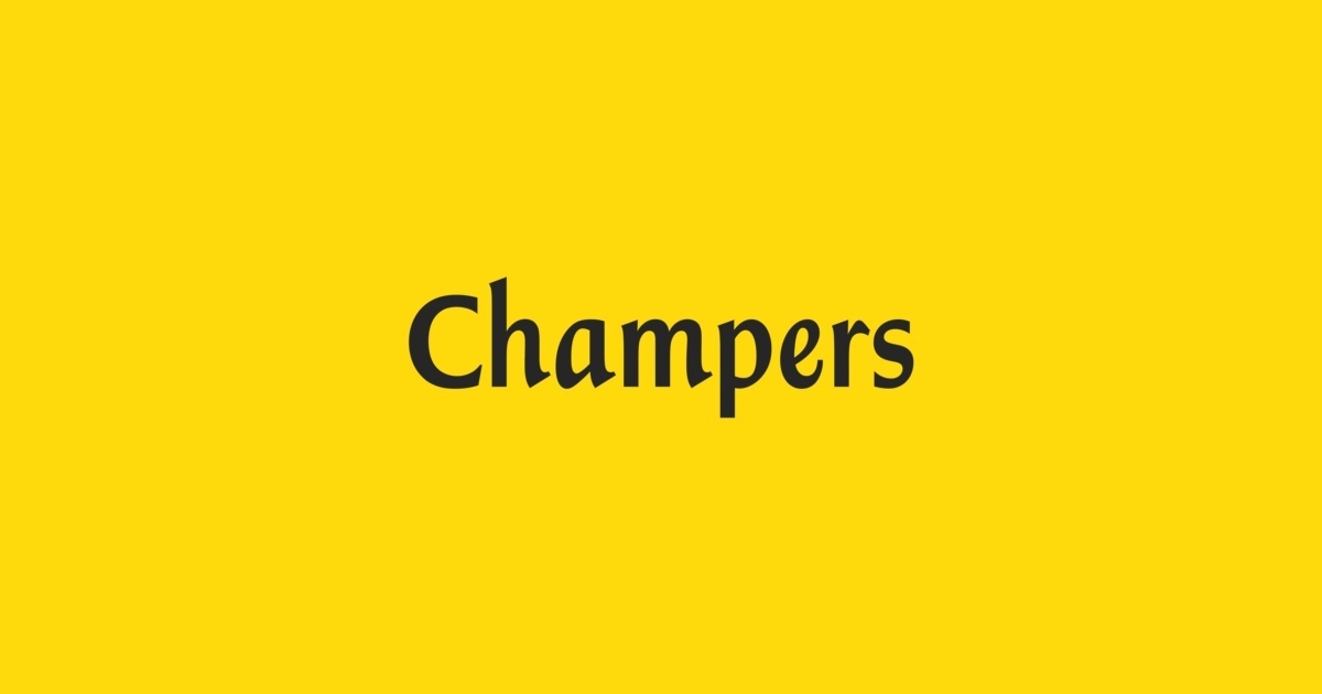 Champers Font preview