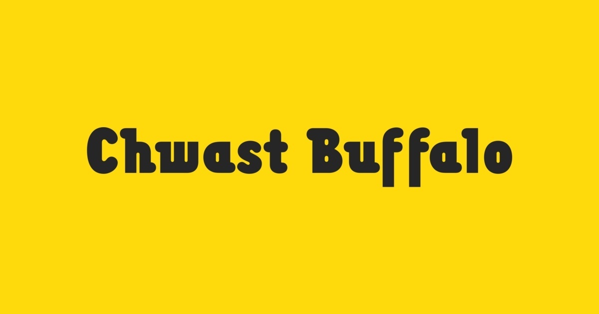 Chwast Buffalo Font preview