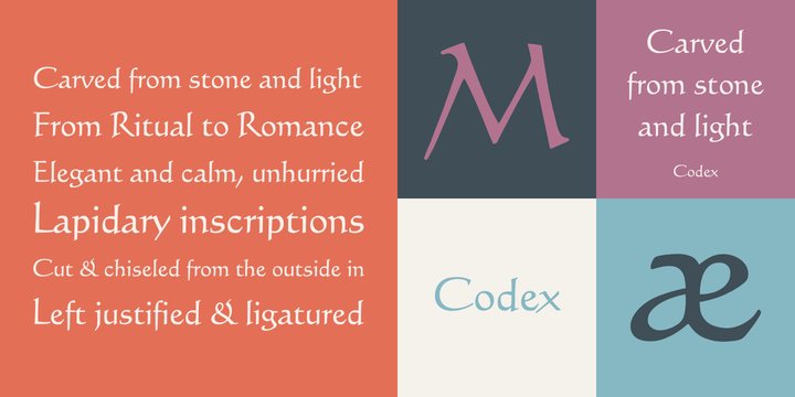 Codex Font preview