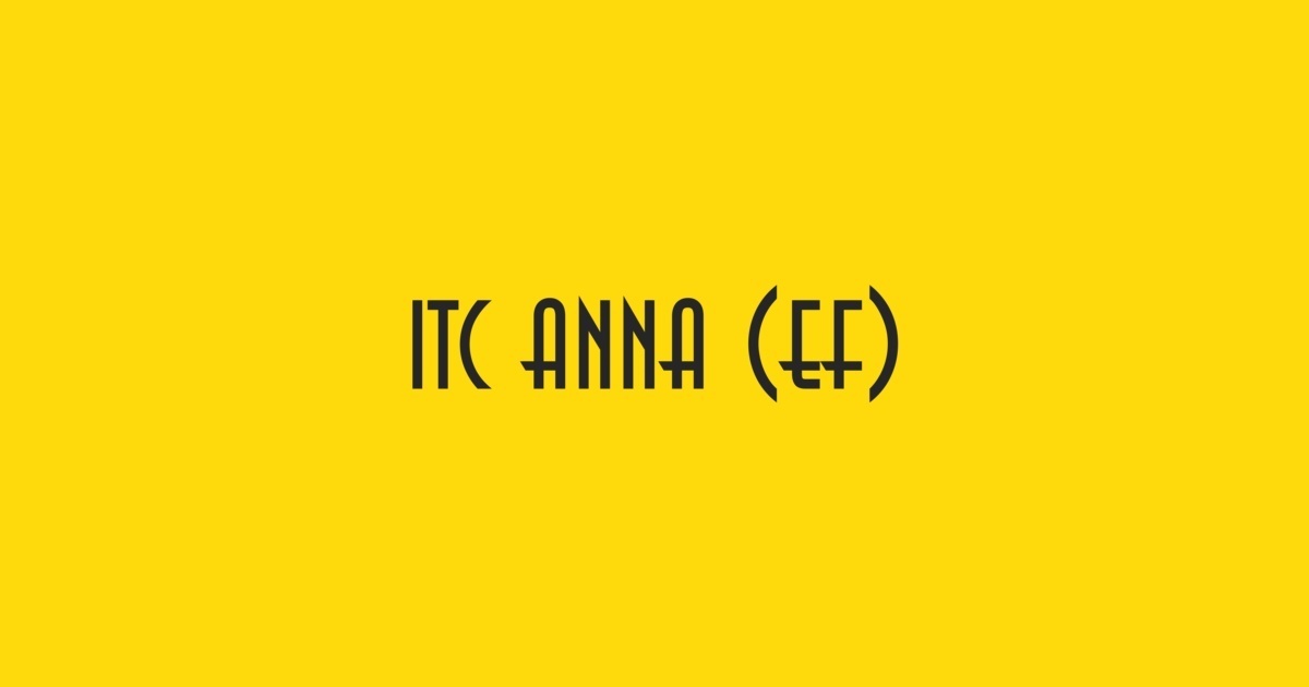 Anna ITC Font preview