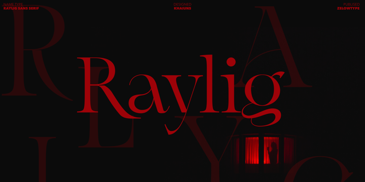 Raylig Font preview