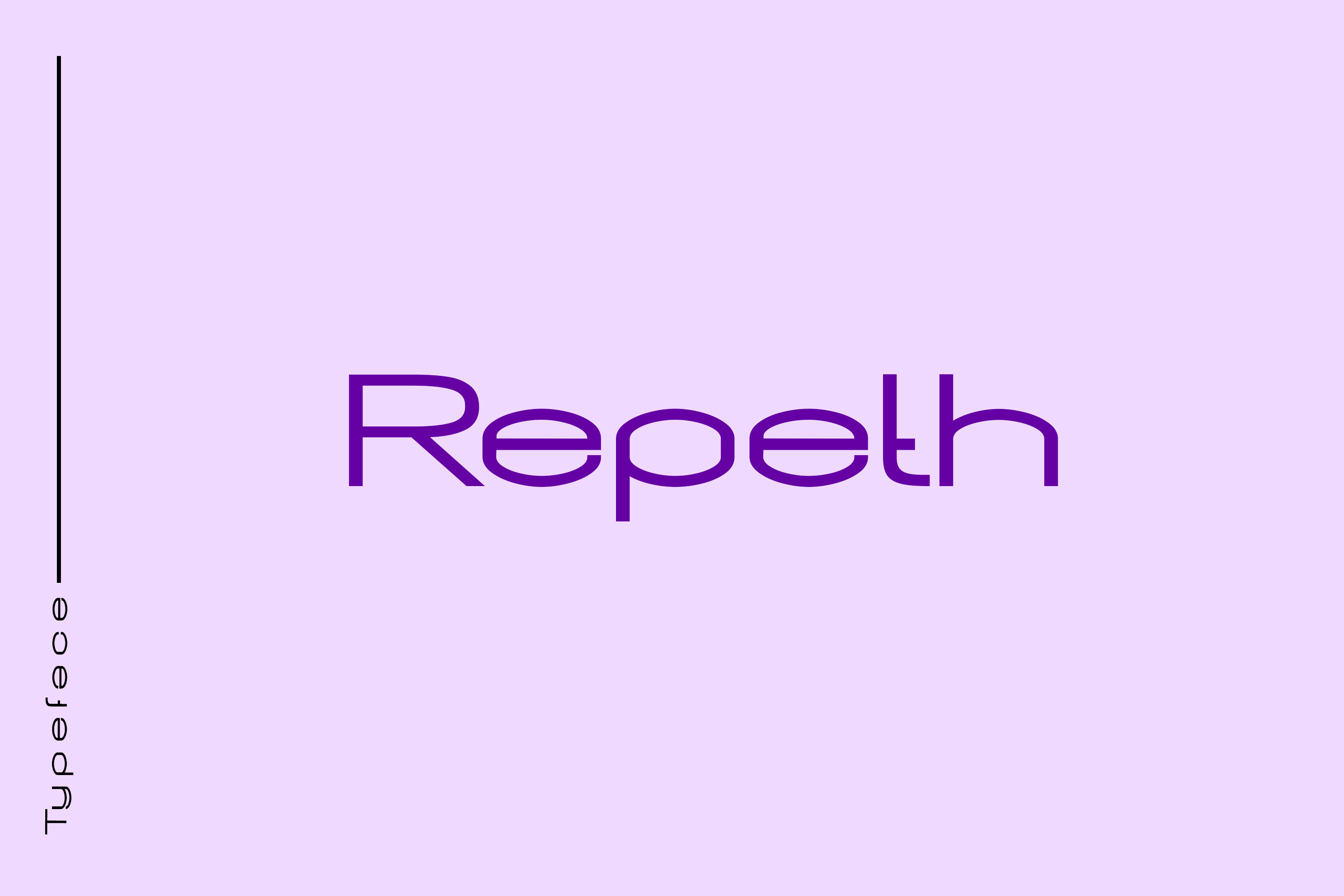 Repeth Font preview