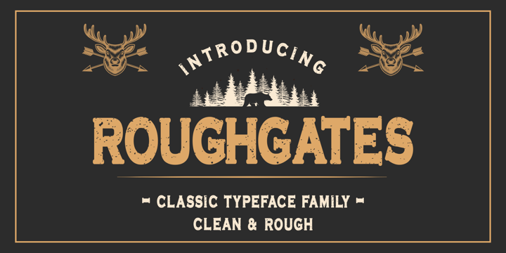 Roughgates Font preview