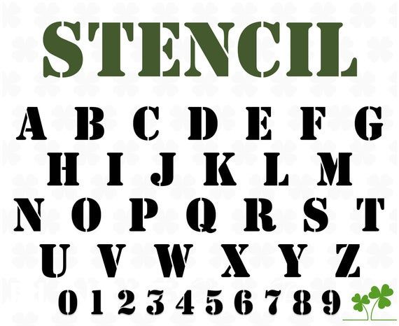 Stencil Army Font preview