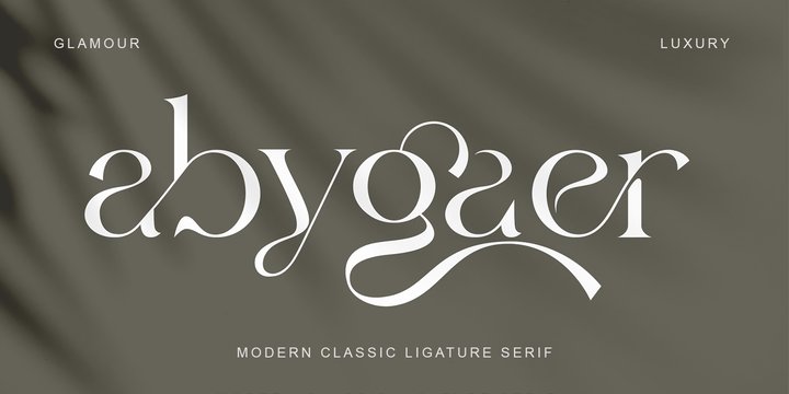 Abygaer Regular Font preview