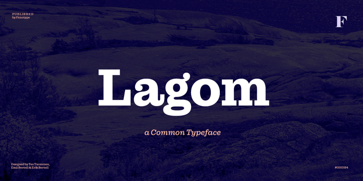 Lagom Font preview