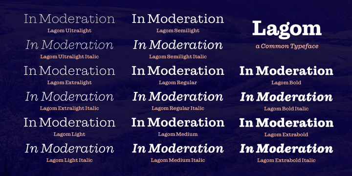 Lagom Bold Font preview