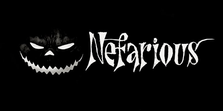 Nefarious Font preview