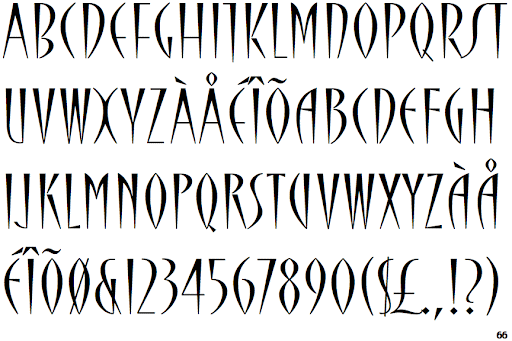 Cherie ITC Font preview