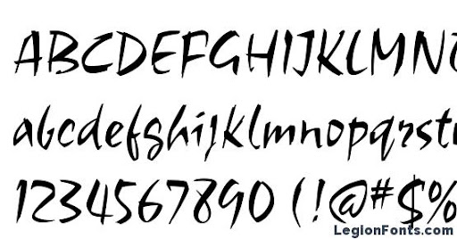 Choc ITC Font preview