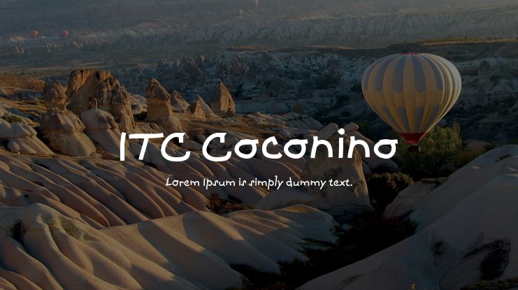 Coconino ITC Font preview
