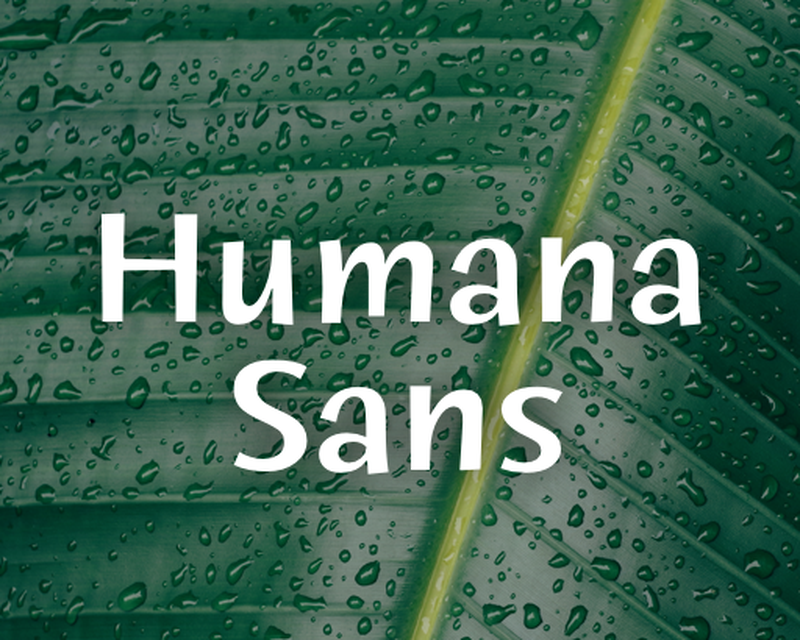 Humana Sans ITC Font preview
