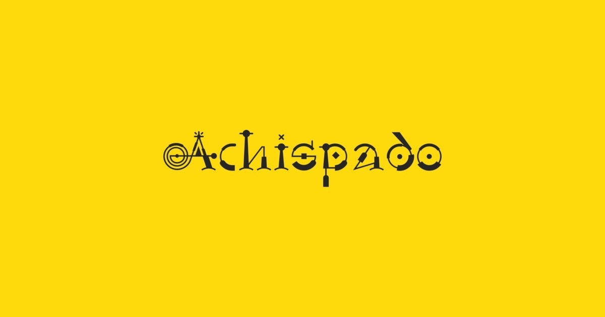 Achispado Font preview