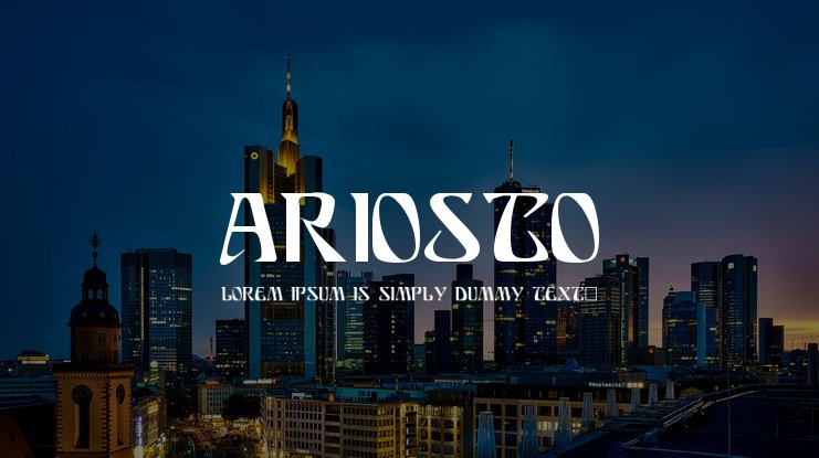 Ariosto Font preview