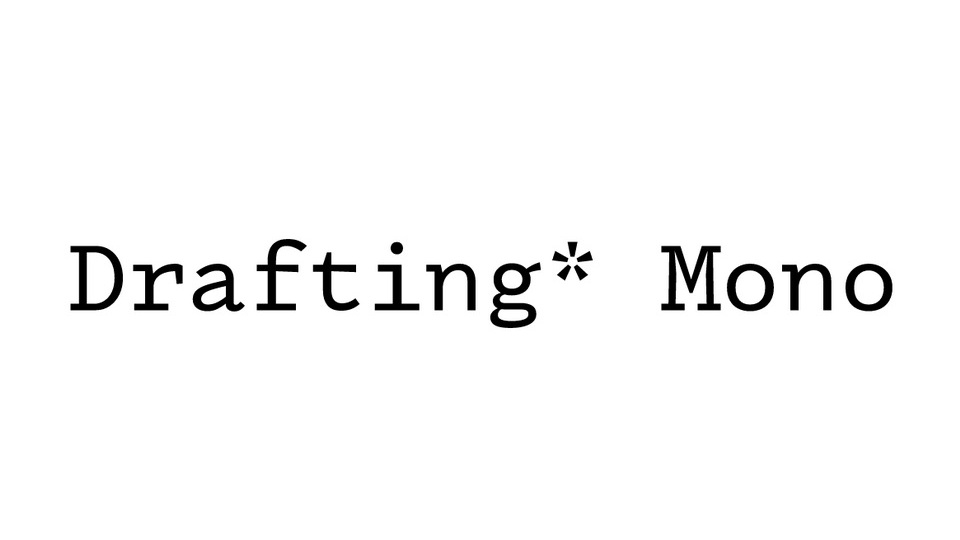 Drafting Mono Font preview