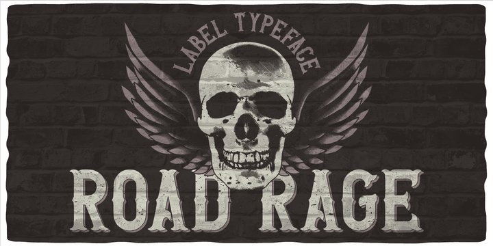 Road Rage Regular Font preview